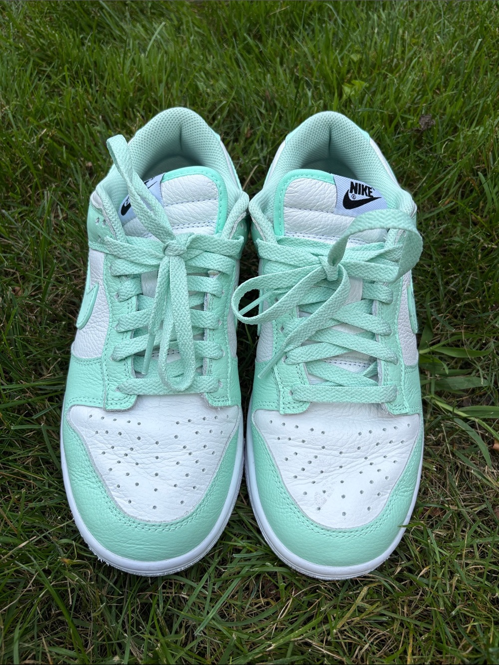 Nike Dunk Low By You Mint Green White Men's 7.5 / Women's 9 like new
